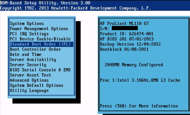 Proliant ml1 gen9 boot from usb hotsell